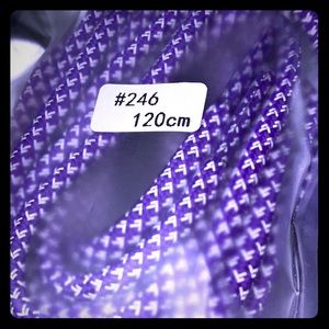 New PAIR 120cm Purple Plum Reflective Laces